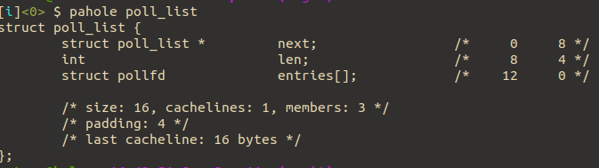 pahole of poll_list